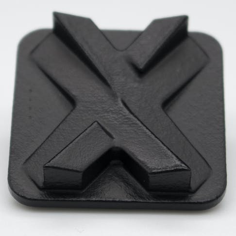 Vapor smoothed HP MJF nylon 12 3D print which has been dyed black