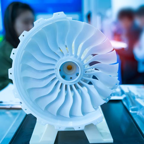 3D jet engine. Image Credit: Shutterstock.com/asharkyu