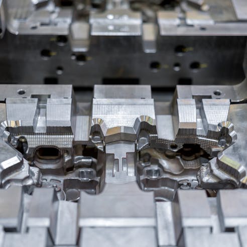 Die mold cast for automotive parts. Image Credit: Shutterstock.com/oYOo