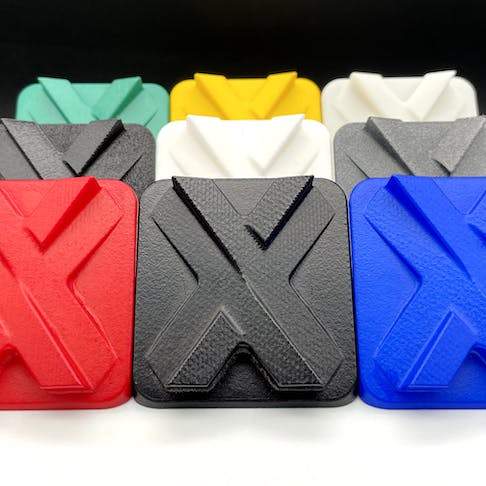 Xometry X logos 3D printed