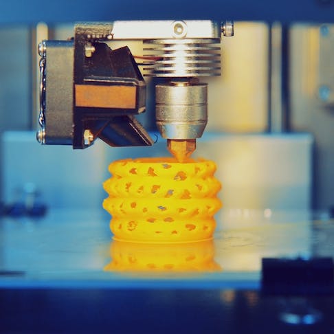 3D printer. Image Credit: Shutterstock.com/MarinaGrigorivna